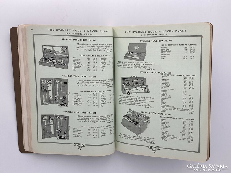 Stanley tools picture antique tool price list, catalog from 1923 - collector's copy