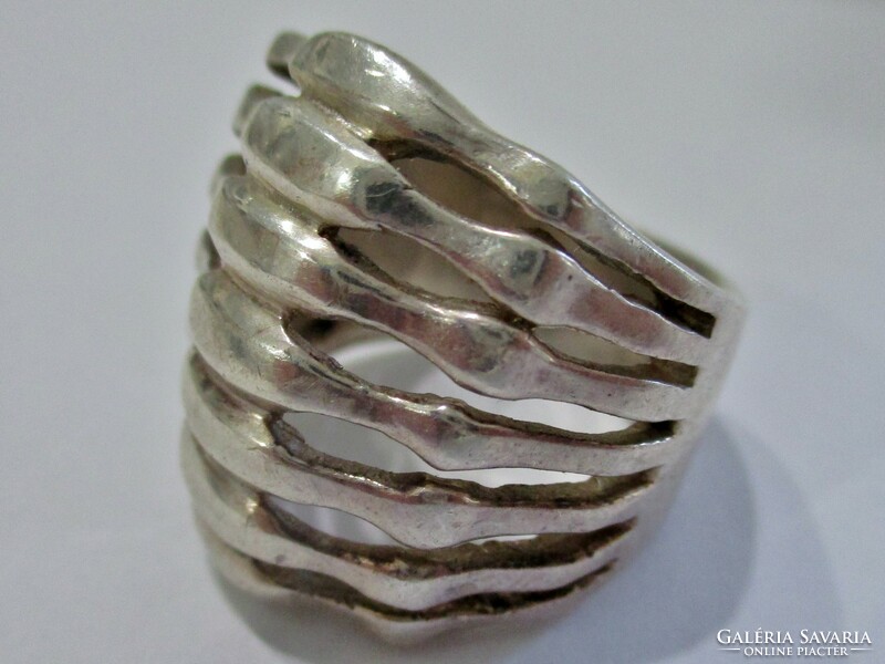 Gyönyörű magyar kézműves  ezüstgyűrű