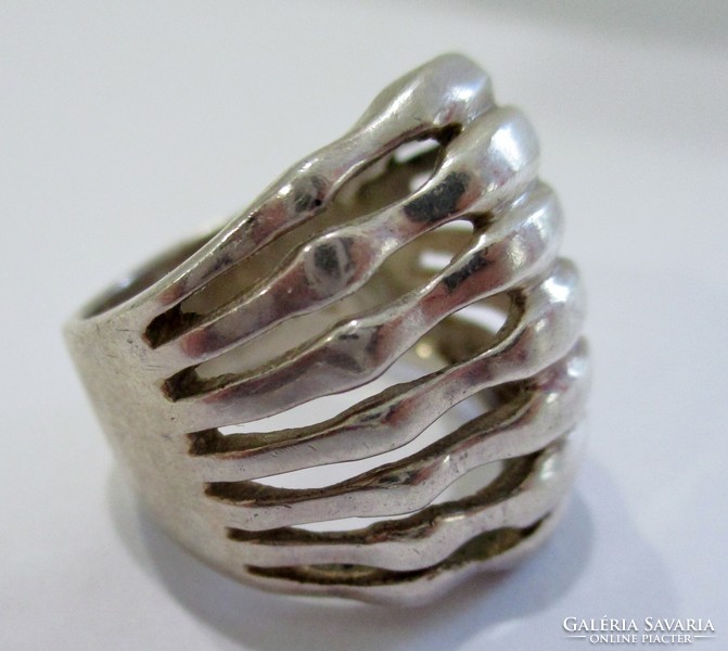 Gyönyörű magyar kézműves  ezüstgyűrű