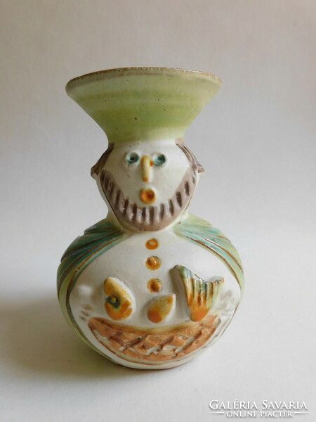 Ilona Kiss roóz - figural vase (glued on the lower half of the rim)