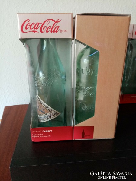 Antique coca cola replica bottles