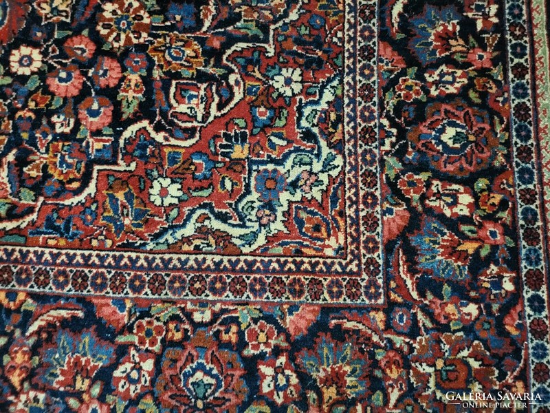 Iráni antik kézi csomózású 127x210 cm gyapjú perzsa szőnyeg FF_45