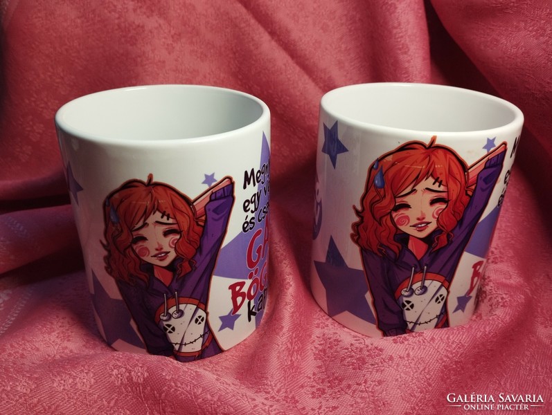 2 pcs. Porcelain mug, cup, even as a gift!