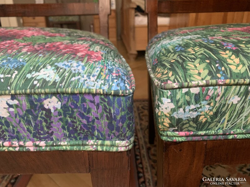 4 Restored inlaid 150-year-old nobleman's chairs