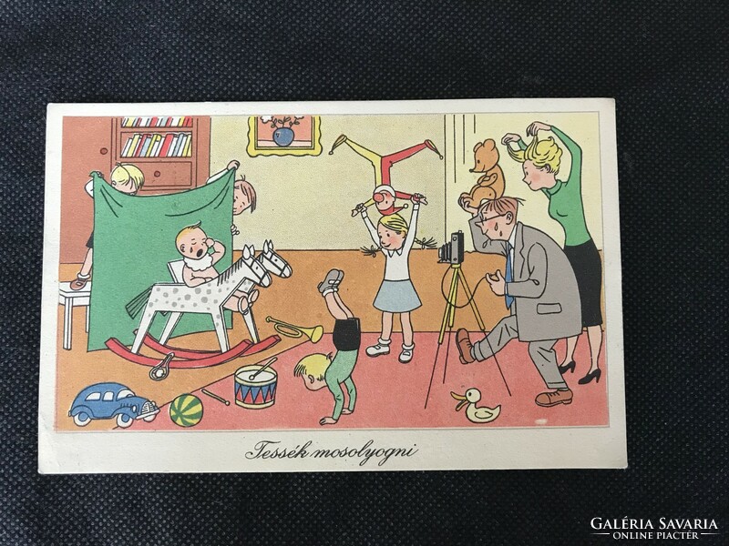 Cartoon postcard for collectors