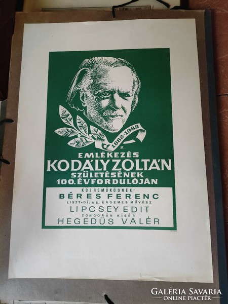 Emlékezés Kodály Zoltán 100 plakát
