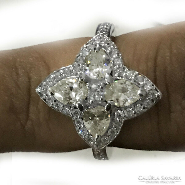 3.14 Ct vvs1 Valodi moissanite diamond 925 sterling silver ring