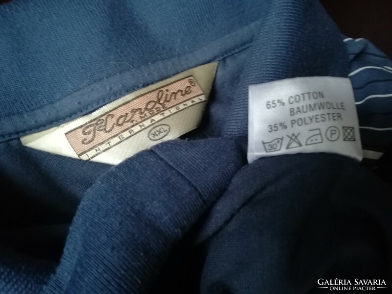 Large size ! Collared short-sleeved men's polo shirt xxl, zipped pocket