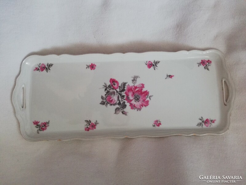 Epiag floral cake tray with handles