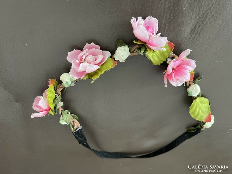 Floral headband headband headpiece for photo shoot or wedding