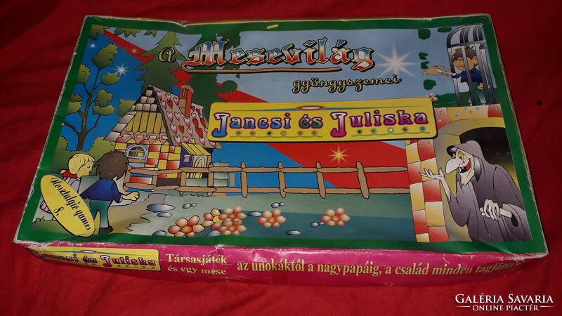 Gems of retro Hungarian fairy tales - Jancsi and Juliska board game complete as shown in the pictures
