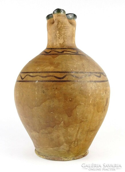 1M769 old large Gömör ceramic drinking jar 30 cm