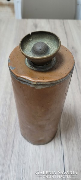 Antique copper shepherd's water bottle.