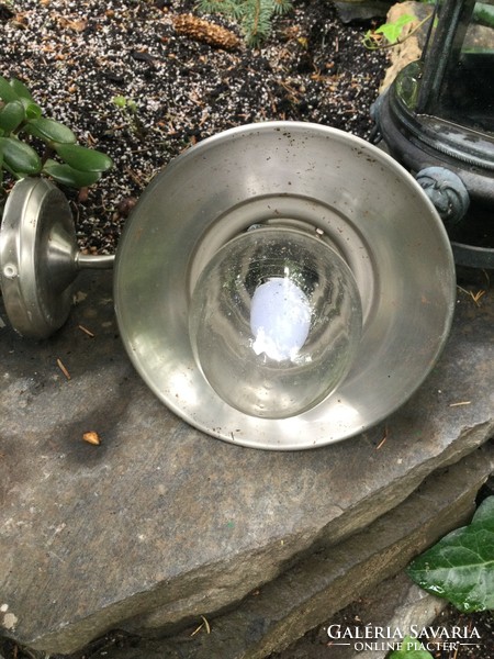 A very nice blown glass lamp for a bathroom or garden with a vintage or loft feel