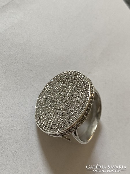 Sok cirkoniás ezüst gyűrű