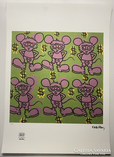 Keith Haring with original signature