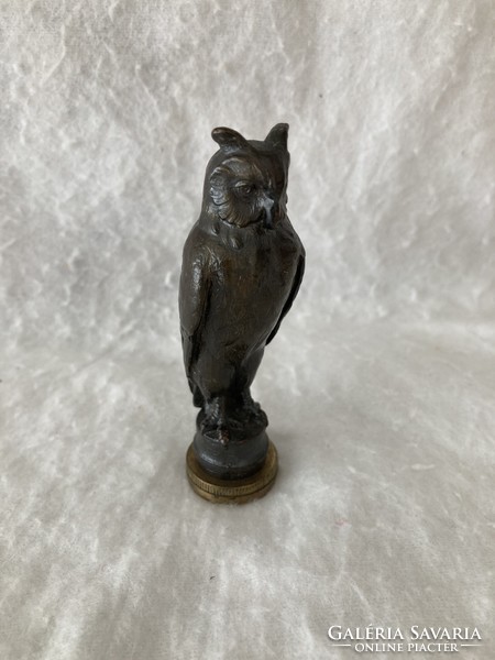 Bronze owl / figural stamp press