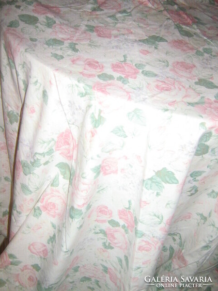 Pink shabby chic curtain in vintage style pastel shades