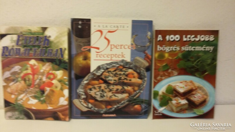 Cookbook, recipe booklet, 3 together