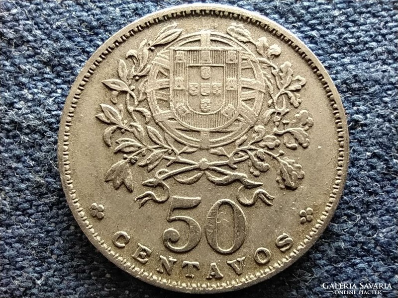 Portugália réz-nikkel 50 Centavos 1964 (id49877)