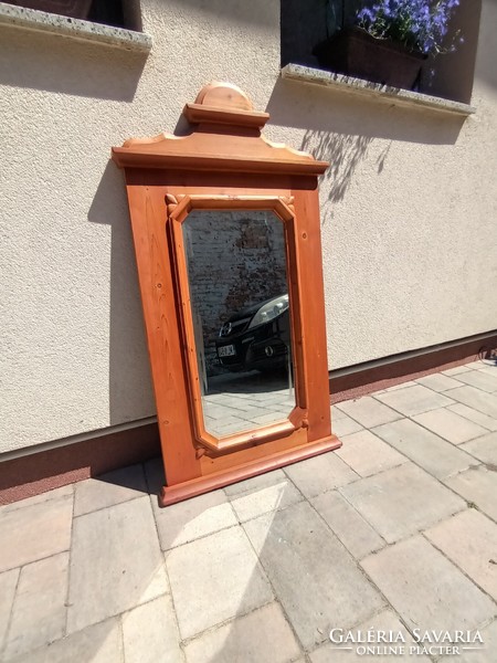 Vintage fa fali tükör nagy méret Alkudható