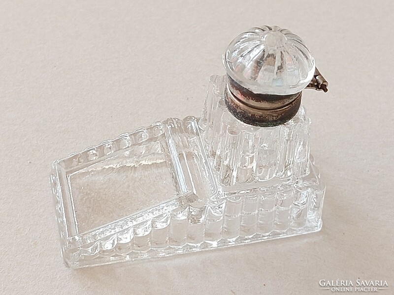 Glass ink tank mini desk accessory