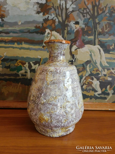 Retro ceramic vase by Lehoczky - 18 cm