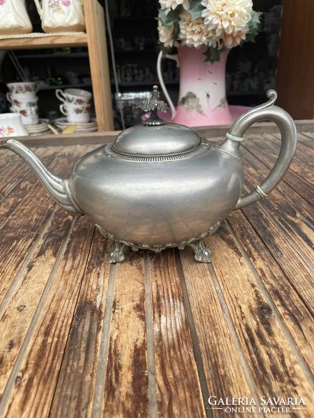Antique English metal teapot