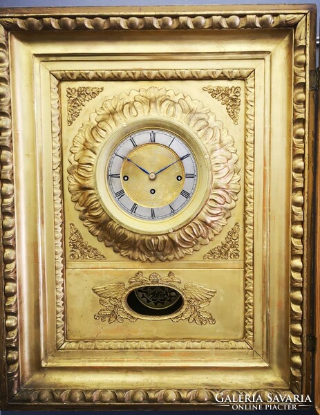 Viennese quarter strike antique frame clock from the 1850s! Professionally restored, the structure works!
