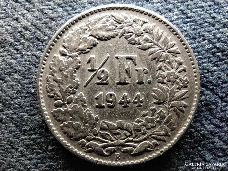 Switzerland .835 Silver 1/2 franc 1944 b (id73393)