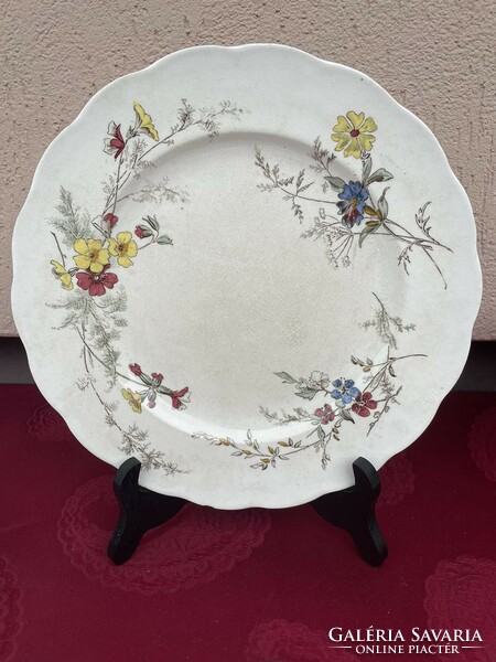 Linchfield antique earthenware plate with flower pattern