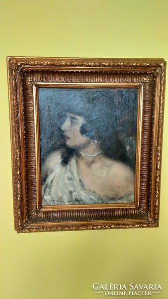 Female portrait: unknown xx. The work of a century painter