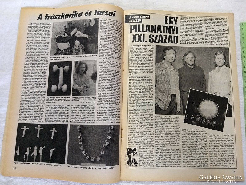 Capable newspaper magazine 1988/29 Eszenyi enikő pink floyd Káld Gyúró Ferenc