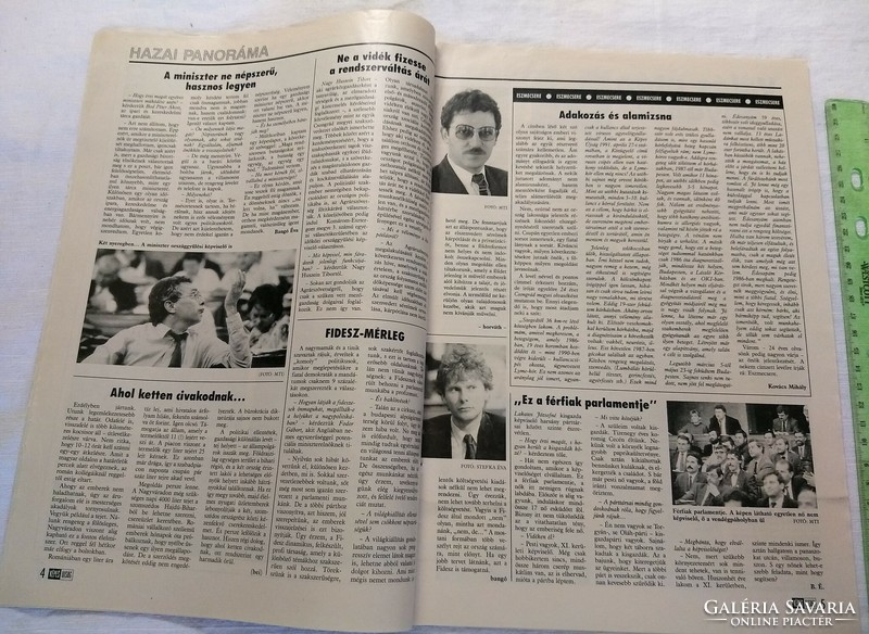 Képes Újság magazin 1991/27 Kern András Madonna India Fodor Gábor Bod Péter Ákos