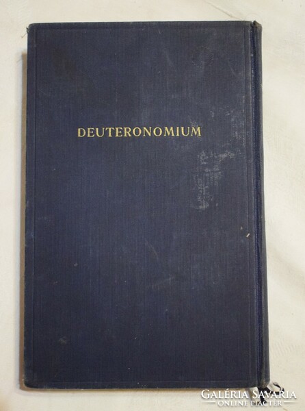 DEUTERONOMIUM Mózes öt könyve és a Haftárák Izraelita Magyar Irodalmi Társulat könyv 1942 judaizmus