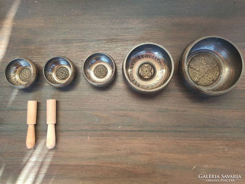 Tibetan sound bowl set made of seven metals!