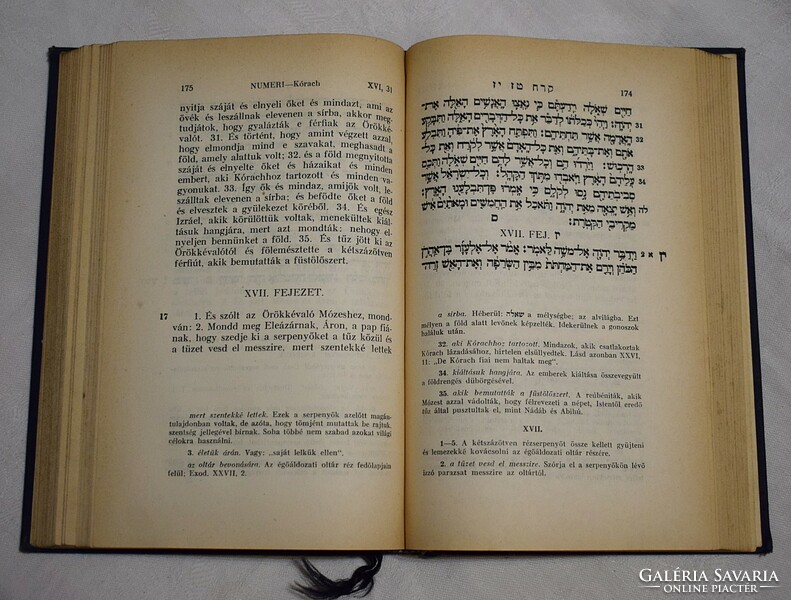 The five books of Moses Numeri and the Israelite Hungarian literary association of the Haftars 1942 Judaism