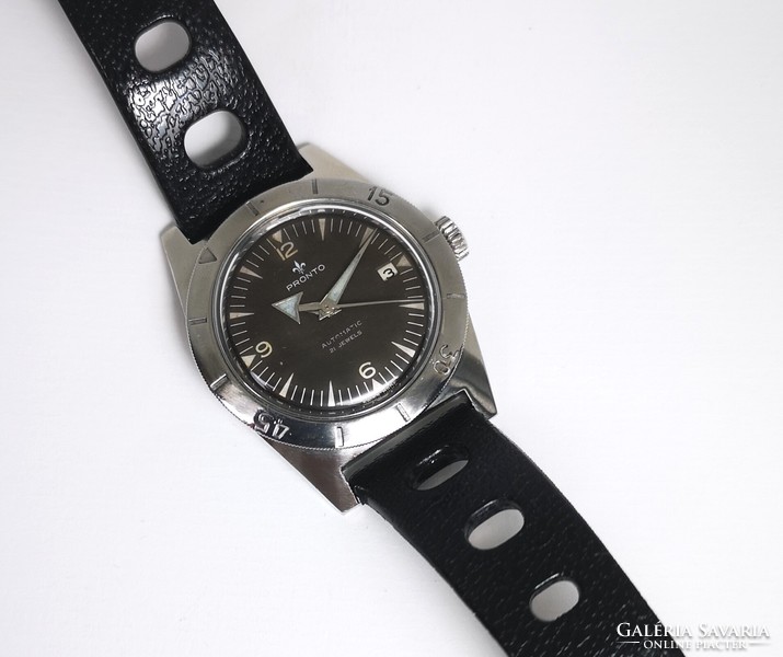 Pronto automatic Swiss watch from the mid-1950s! With Tiktakwatch service card, warranty!