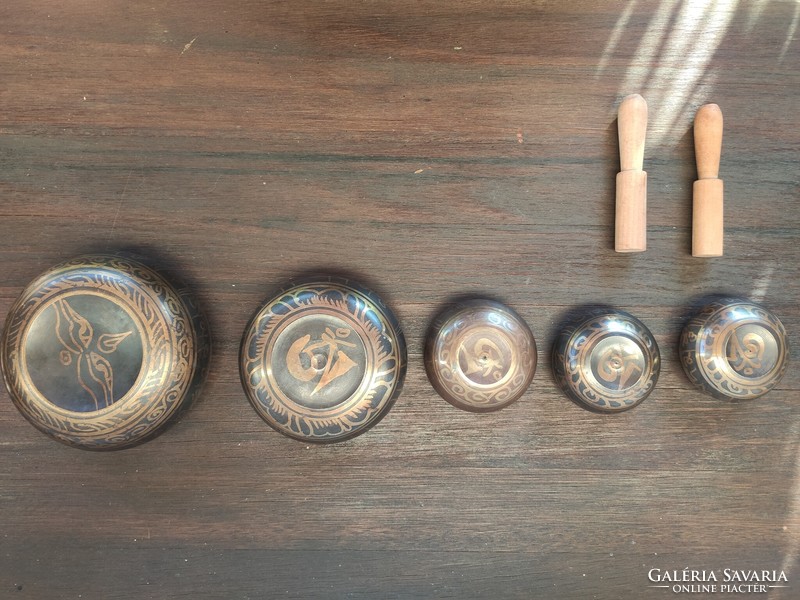 Tibetan sound bowl set made of seven metals!