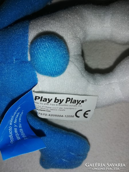 Hupikék plüss törpike, 24 cm magas, a Peyo "Play by Play kiadásában