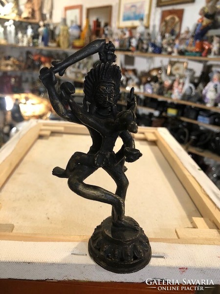 Shiva statue in bronze, 17 cm in size, xix. Century.