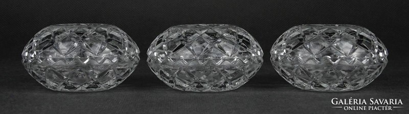 1N137 marked parade crystal jewelry box bonbonier 3 pieces
