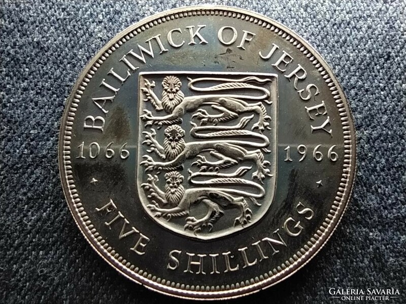 Jersey Hastingsi csata 5 shilling 1966 PP (id61329)