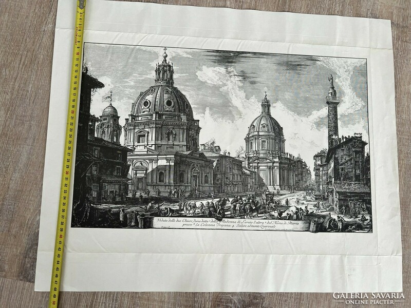 F. Piranesi architectural print old etching cityscape