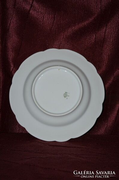 Zsolnay rózsás gyöngyös tányér  ( DBZ 00107 )