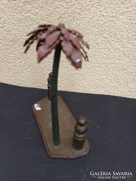 Artdeco palm tree photo holder