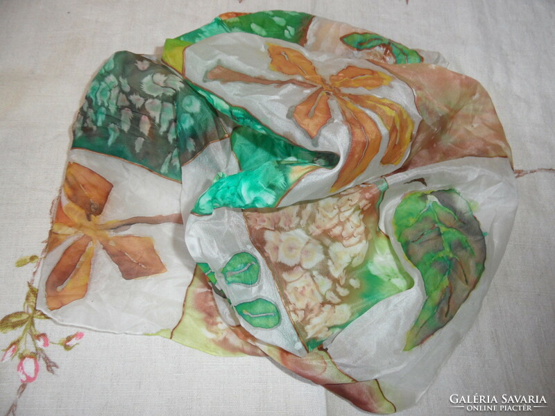 Meier seide batik, painted women's scarf, scarf