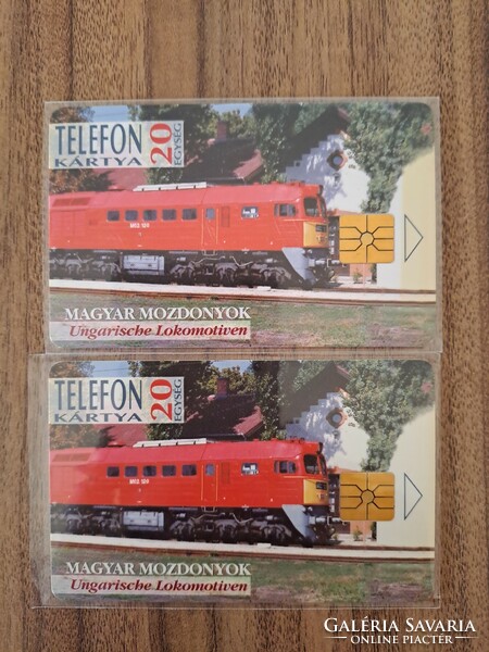 Matáv telephone card locomotive m62 stamped