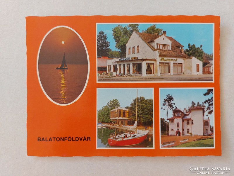 Retro képeslap Balatonföldvár