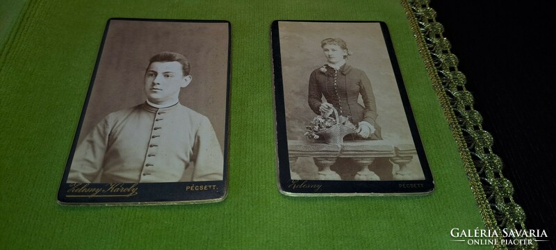 2 antique photographs.